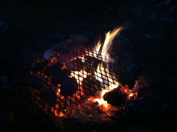 campfire on the Jennings